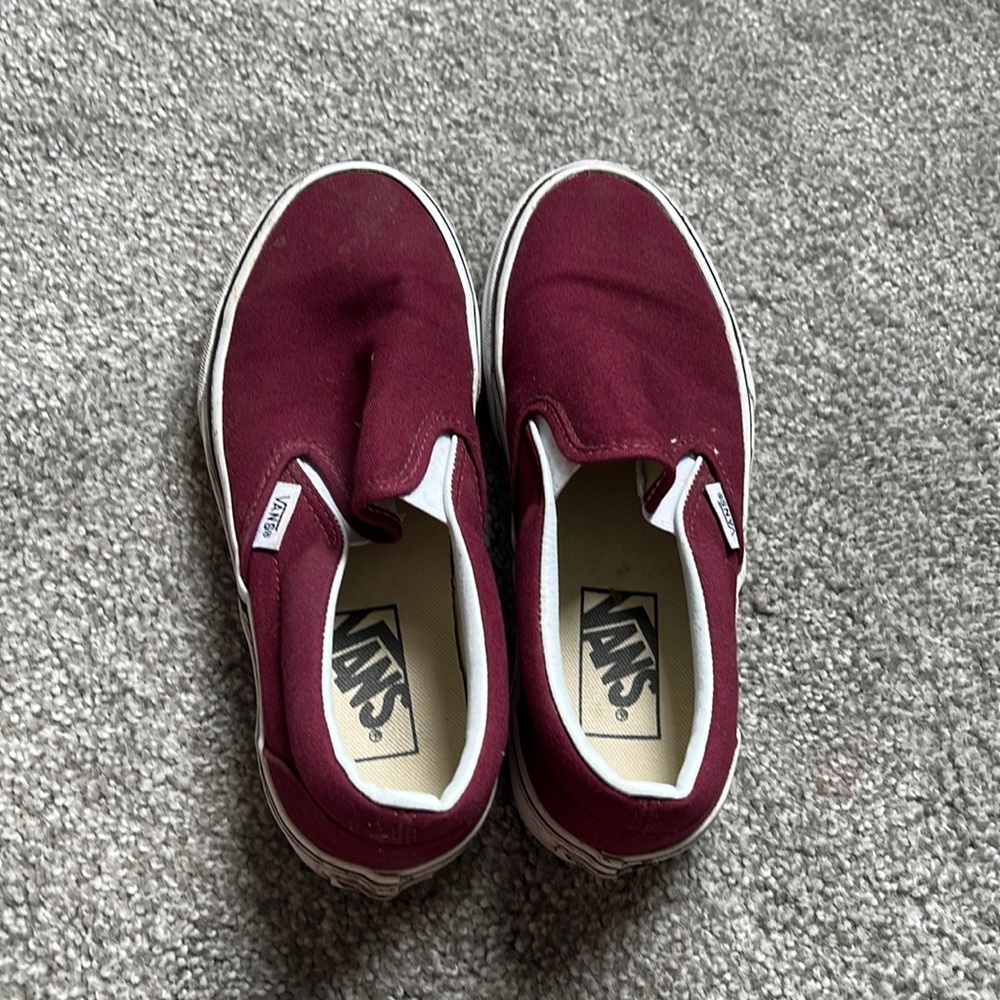 Maroon vans